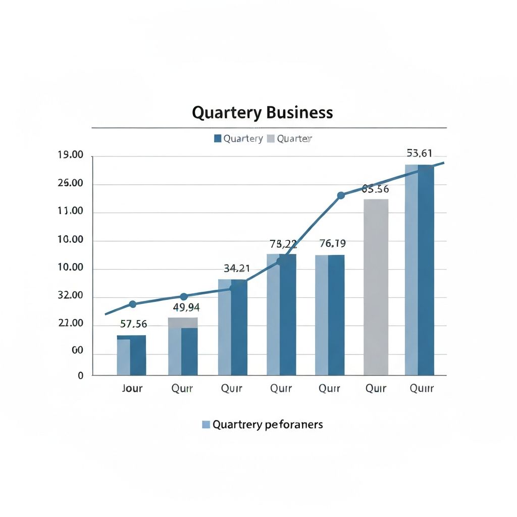 Professional bar graph showing quarterly sales comparison created with ChartGen.ai bar graph creator tool